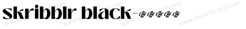skribblr black字体转换